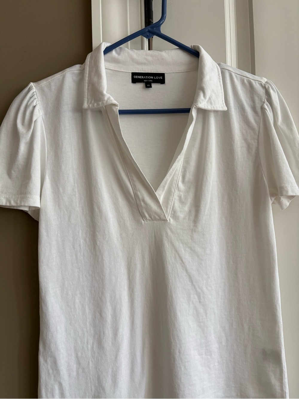 Generation Love white polo shirt